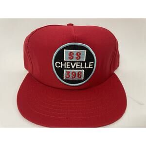 Vintage Chevy Chevelle SS 396 Hat Red Snapback Trucker Hat Made In Usa